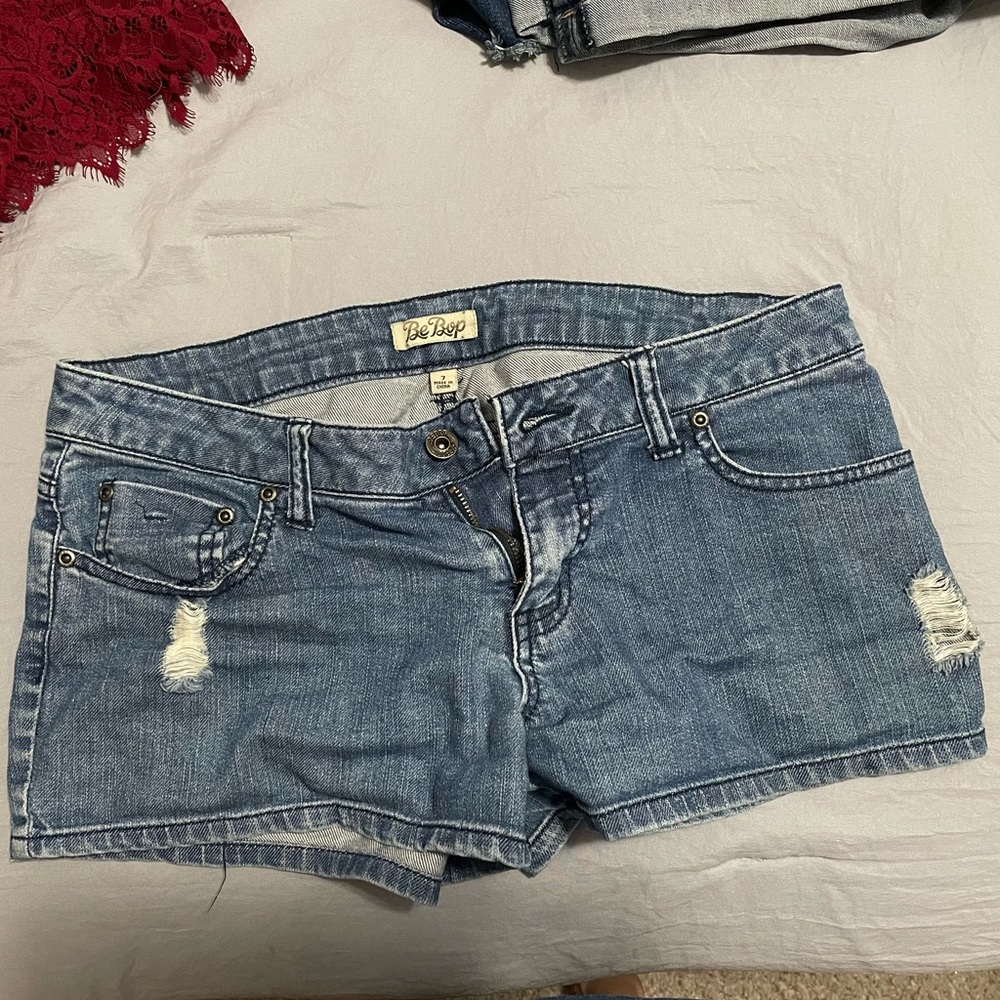 Jean shorts low rise